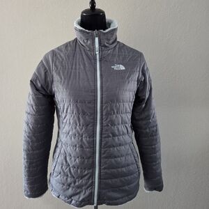 The North Face Reversible Mossbud Swirl Fleece Winter Jacket